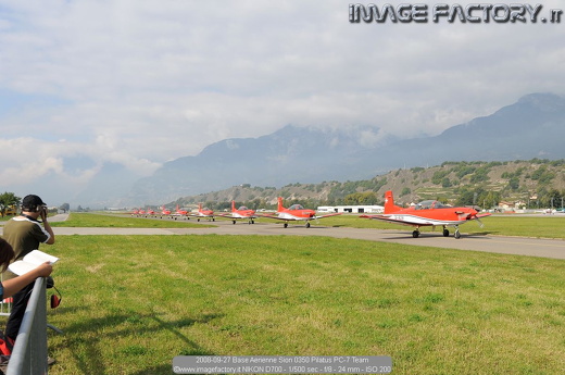 2008-09-27 Base Aerienne Sion 0350 Pilatus PC-7 Team